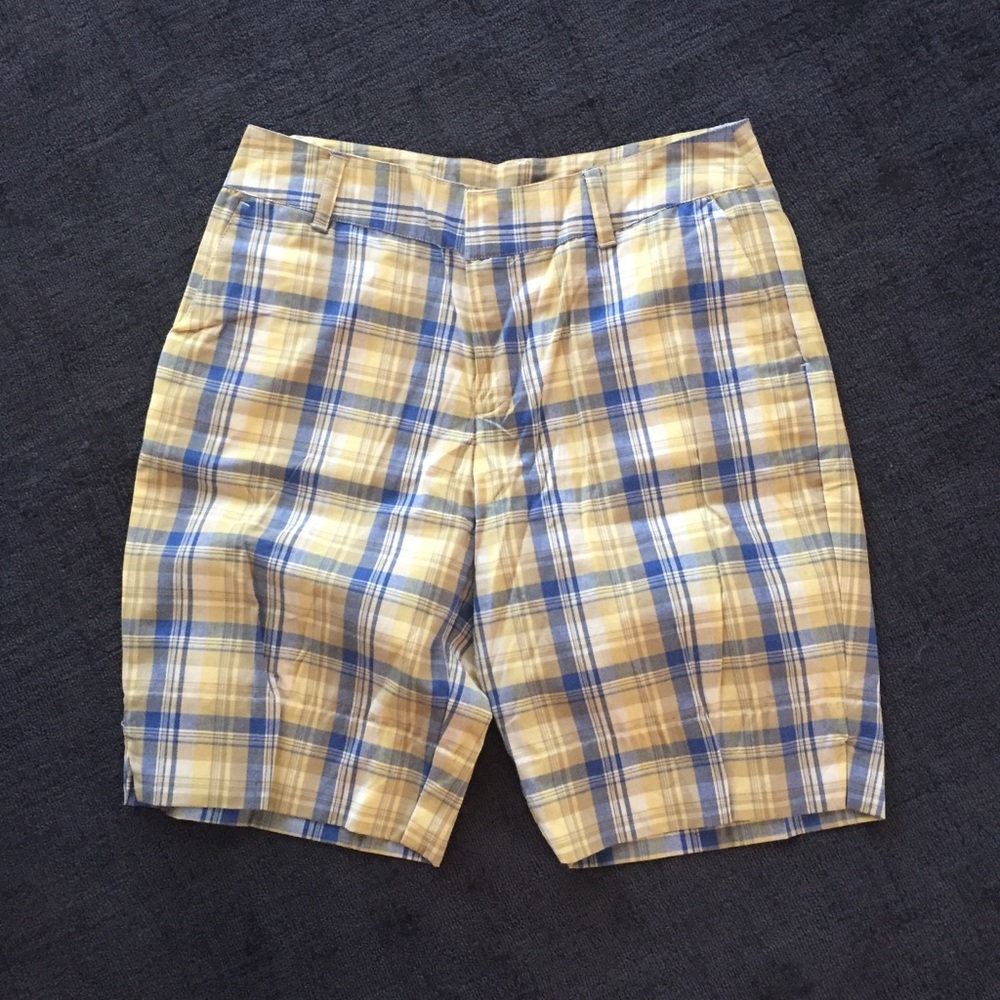 Chadwick's Blue Plaid Bermuda Shorts - Sz 12